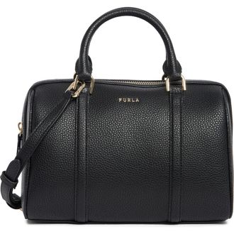 Furla Mia Lissa Small Leather Boston Bag in Nero at Nordstrom Rack