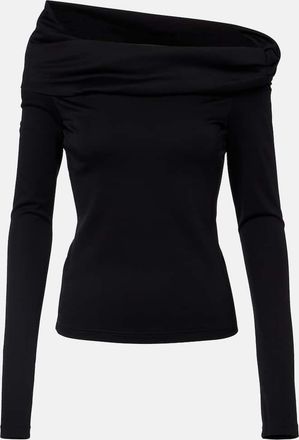 Max Mara Top off-shoulder Orafo in lana vergine