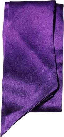 Dolce & Gabbana Paarse Zijden Skinny Nek Sjaal - Dames - Zijden sjaals - Paars - ONE Size - Satijn - Accessoires