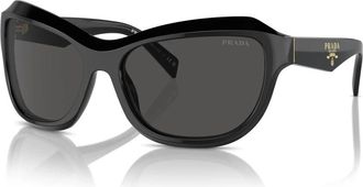 Prada Zonnebril - Dames - Zonnebrillen - Zwart - 62 MM - Accessoires