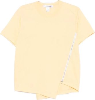 Comme Des Gar&ccedil;ons Zip T-Shirt - Heren - T-shirts - Geel - XS - Katoen - Tops