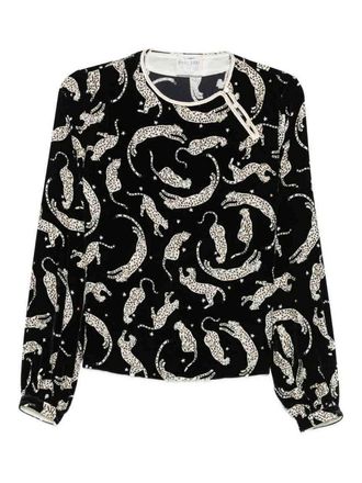 Forte_Forte Printed Velvet Blouse