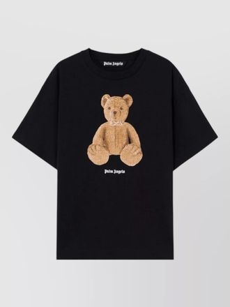 Palm Angels cotton crew neck t shirt teddy bear