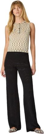 Missoni Straight Long Pants In Chevron Pattern in Black at Nordstrom, Size 44 It
