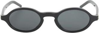 Saint Laurent Oval SL M161 Zonnebril - Dames - Zonnebrillen - Zwart - ONE Size - Nylon - Accessoires