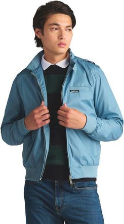 Members Only Classic Iconic Racer Jacket in Slate at Nordstrom, Size Xx-Large