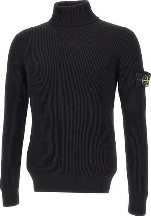 Stone Island Black Turtle Neck Sweater