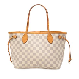 Louis Vuitton Pre-owned Womens Damier Azur Neverfull Pm - Ivory Textile - One Size