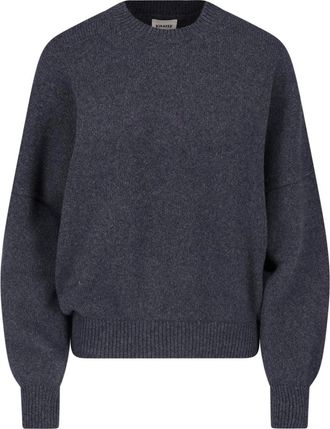 Khaite Cashmere Knit Sweater with Ribbed Finishes