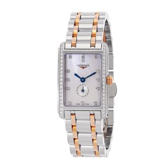 Longines Pre-owned Longines DolceVita Quartz Diamond White Mother of Pearl Dial Ladies Watch L5.255.5.89.7