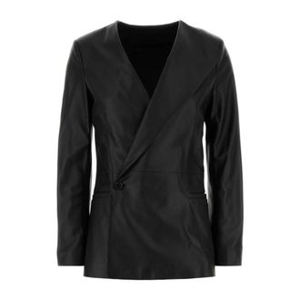 Loulou Studio Paoli Leather Jacket - female - Loulou Studio - Blazers - Black - S - Jackets