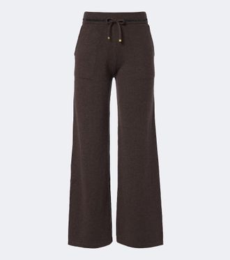 Eleventy Knitted cashmere wide-leg pants