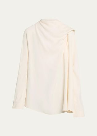 Toteme Draped Cady Blouse