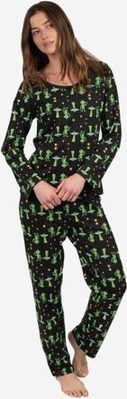 Leveret Womens Loose Fit Cotton Matching Family Pajamas, Fun & Character Themes in Alien at Nordstrom, Size X-Small