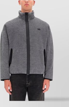 Diesel logo sweatshirt jacket
