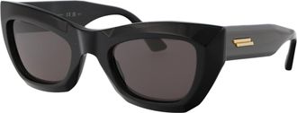 Bottega Veneta Womens Sunglasses Black-Grey Acetate Black-Black-Grey Black/black/grey