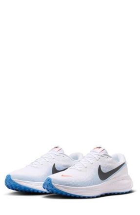 Nike Revolution 8 Running Shoe in White/Hydrogen Blue at Nordstrom Rack, Size 10.5