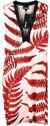 Just Cavalli Fern Print Shift Dress Size XS