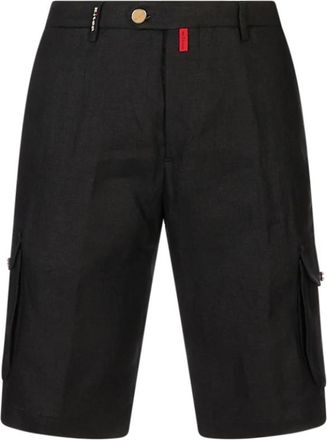 Kiton Bermuda - Heren - Korte Broeken - Zwart - W38 - Korte Broeken