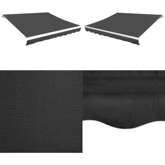 vidaXL Tendone Parasole in Tela Antracite 450x300 cm - Tela parasole - Parasole da giardino