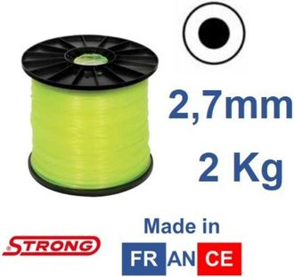 Strong Cosmetics Bobina 2 kg filo per decespugliatore STRONG sezione tonda 2.7 mm lunghezza 310m