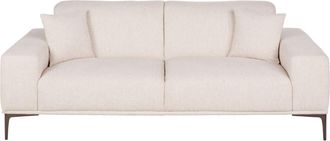 Maisons du monde Sofá de 2 plazas de tela beige