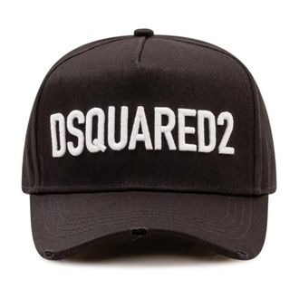 Dsquared2 Baseball Cap - Heren - Petten - Zwart - ONE Size - Katoen - Accessoires