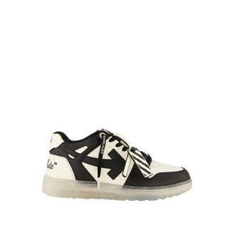 Off-white Schoenen, Heren, Zwart, 41 EU, Leer, Out Of Office Varsity Leren Sneakers