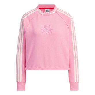 adidas (WMNS) adidas Originals Crew Neck Sweatshirt Asia Sizing Pink IX4229
