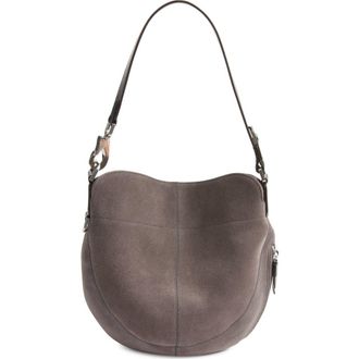Christophe Lemaire Quiver Clip Suede Hobo Bag in Mink at Nordstrom