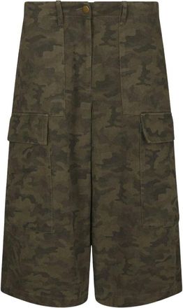 Neo Noir Islana Camou Shorts - Dames - Korte broeken - Groen - Maat: XS Katoen