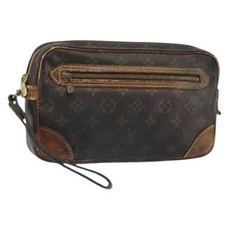 Louis Vuitton Clutch in Canvas Pre-owned - - Pre-owned - Donna - Marrone - ONE SIZE