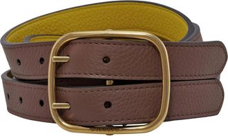 Burberry Lynton Reversible Double-strap Leather Belt, Brnd Size 80 Cm