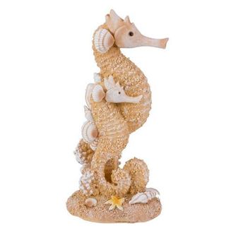 Beachcombers 6 Double Seahorse Coastal Decorative Tabletop Figure For Beach House Decor in Yellow at Nordstrom