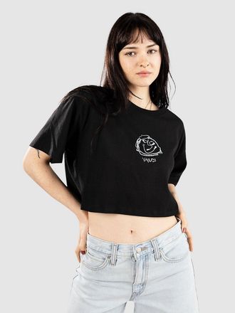 Vans Grinning Face Relax Crop T-Shirt nero