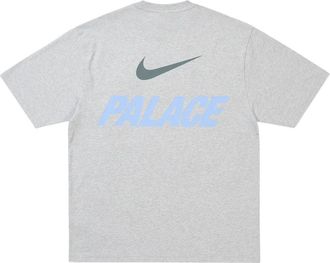 Nike x Palace Font Swoosh T-Shirt Grey Marl P28NTS005