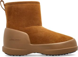 Moon Boot Mezzaluna Mid sneeuwlaarzen - Dames - Winterlaarzen - Bruin - 38 EU - Leer - Schoenen