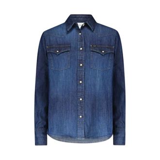 Lee Shirts - Dames - Spijkeroverhemden - Blauw - M - Denim - Overhemden