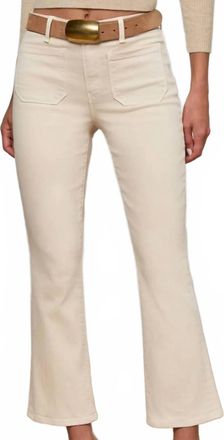 L'agence Noya Patch Pocket Slim Jeans In French Vanilla