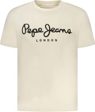 Pepe Jeans London Hombre, Camisetas, Beige, Talla: S