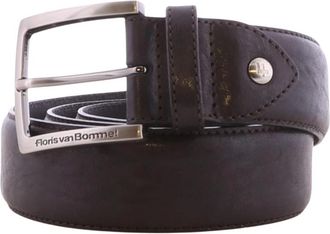 Van Bommel Belts - Heren - Riemen - Zwart - 95 CM - Leer - Accessoires