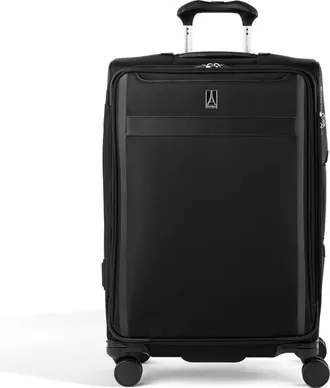 Travelpro Versapack + Lightweight Softside Expandable 25 Medium Checked Spinner Luggage in Black at Nordstrom