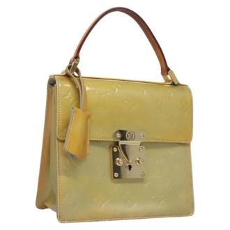 Louis Vuitton Tweedehands leren handtassen - Dames - Pre-owned - Geel - Maat: ONE Size Leer