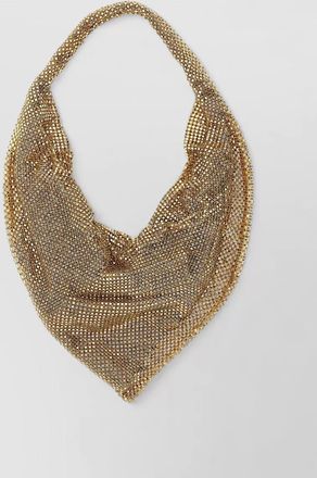 Benedetta Bruzziches crystal-embellished draped clutch bag