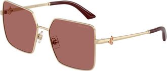 Jimmy Choo London JC4031B 300669 Womens Sunglasses Gold Size 56