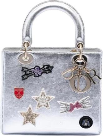 Dior Pre-owned Handbags, female, Gray, Size: ONE SIZE Pre-owned Vintage Handbag