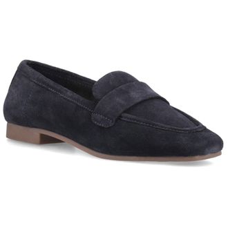 Hush Puppies Sutton Su&egrave;de Leren Dames Navy Instappers