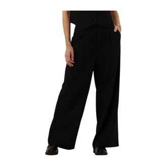 Modstr&ouml;m Broeken, Dames, Zwart, XS, Wijde broek voor vrouwen
