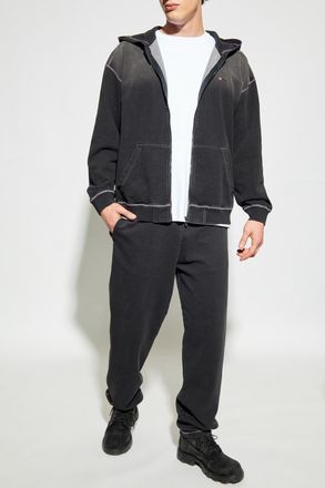 Diesel Hoodie S-BLAXTO-HOOD-ZIP, Mens, Black