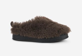 AGL Womens Giuly Fur Mule In Forest